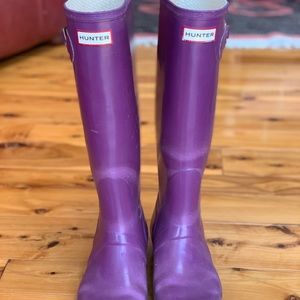 Hunter purple rain boots